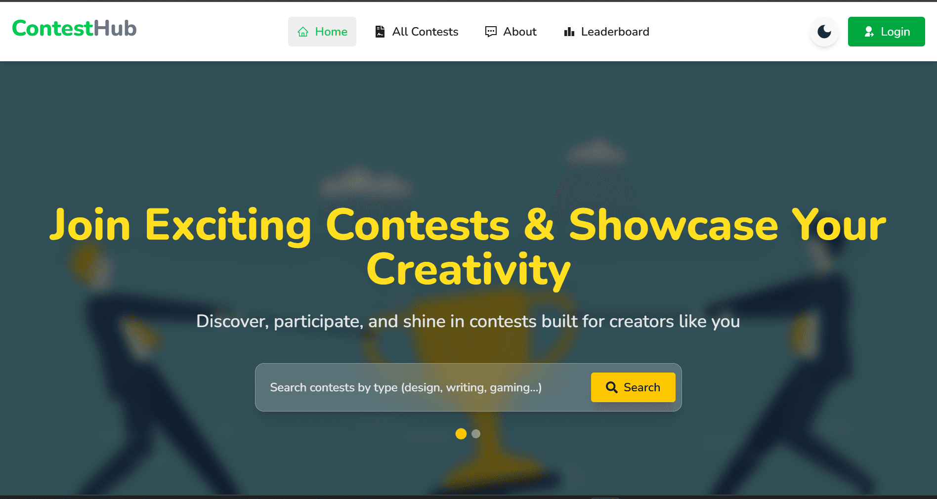 Screenshot of ContestHub - Full Stack Web Application