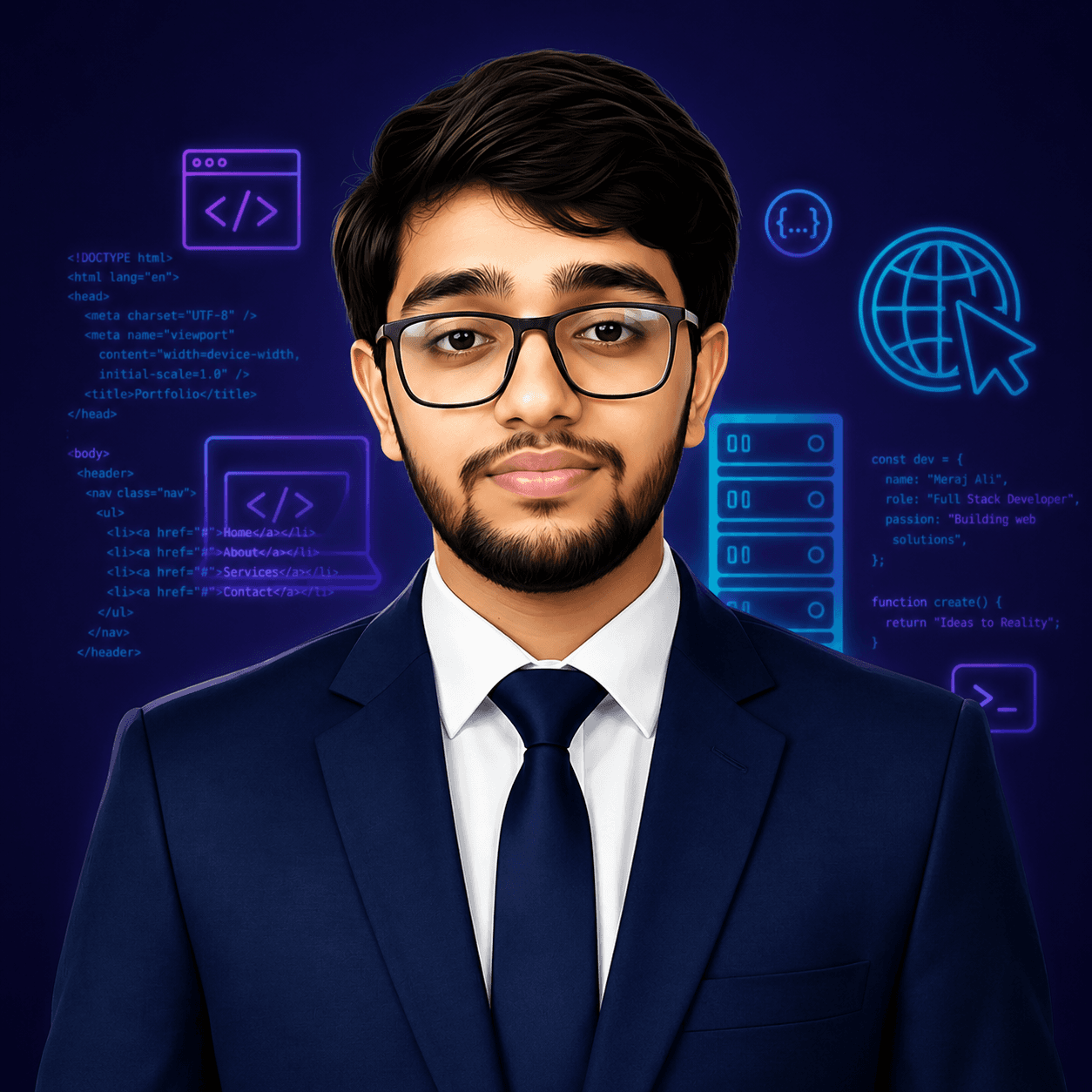Portrait photo of MD. Meraj Ali, Full-Stack Developer